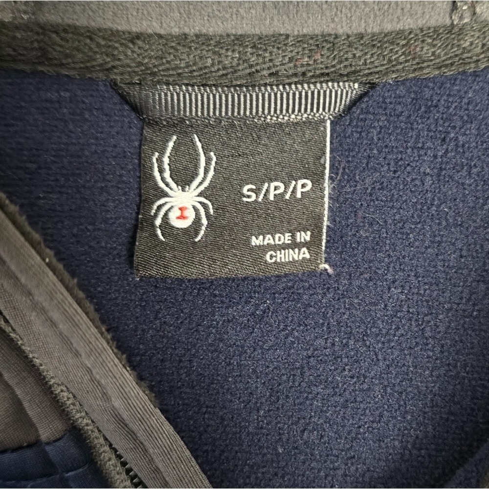 Spyder Men's Small Soft Shell Jacket Full Zip Hoo… - image 3